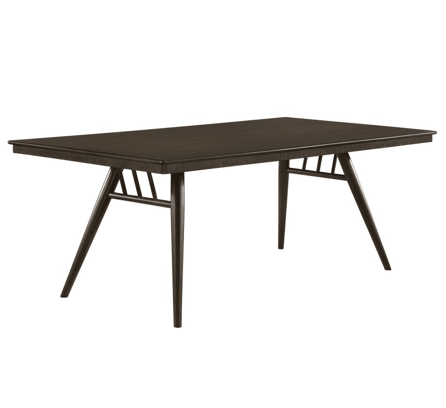 Wes Rectangular Dining Table Dark Walnut