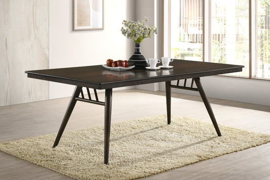 Wes Rectangular Dining Table Dark Walnut