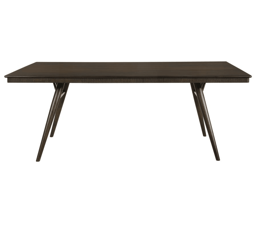 Wes Rectangular Dining Table Dark Walnut