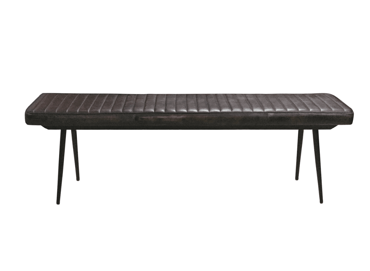 Partridge Cushion Bench Espresso And Black