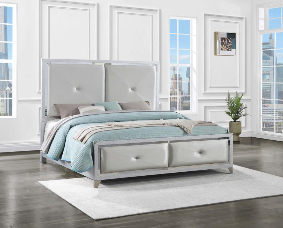 LaRue Upholstered Tufted Queen Panel Bedroom Set