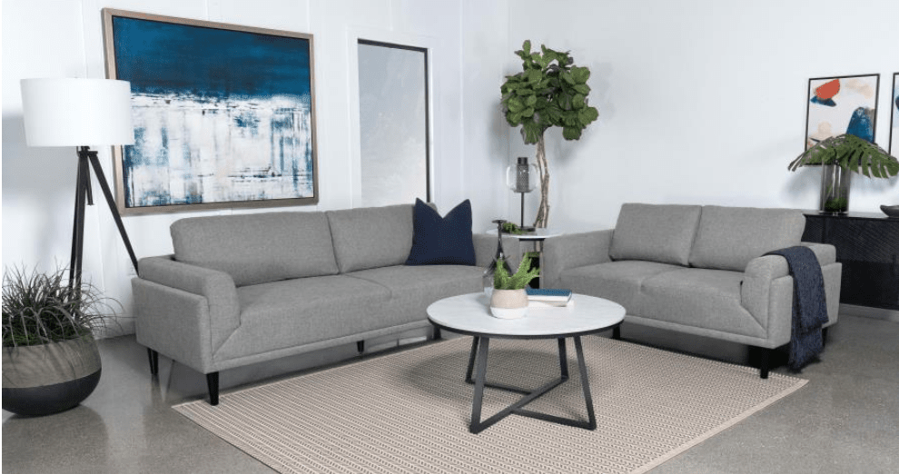 Rilynn Upholstered Track Arm Sofa - Gray