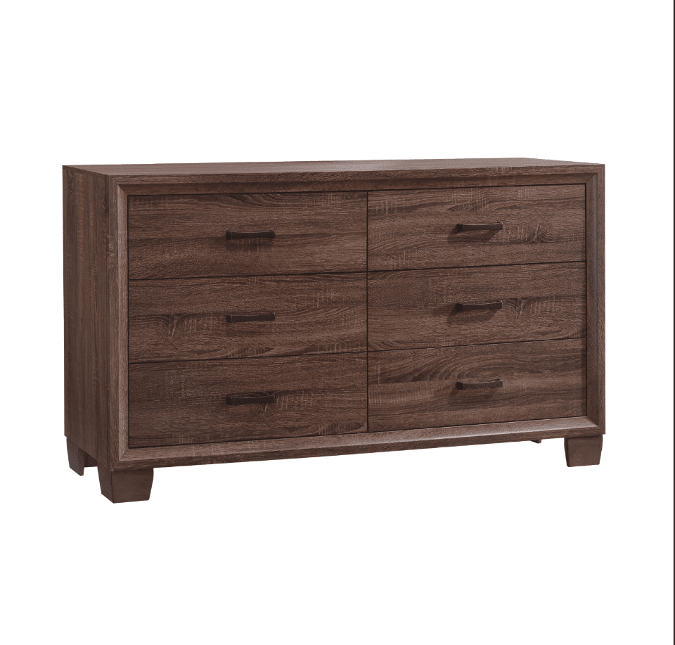 Ingrid Transitional Full Size Bed - Medium Brown