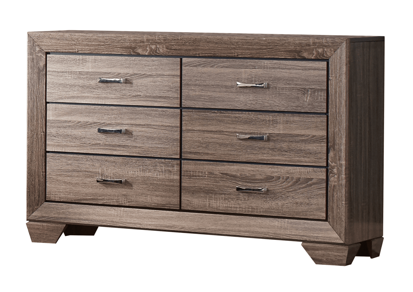 Holt King Platform Storage Bedroom Set - Washed Taupe