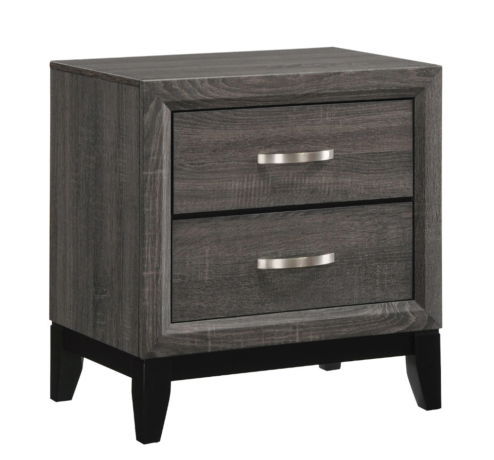 Watson Eastern Full Bed Grey Oak And Black