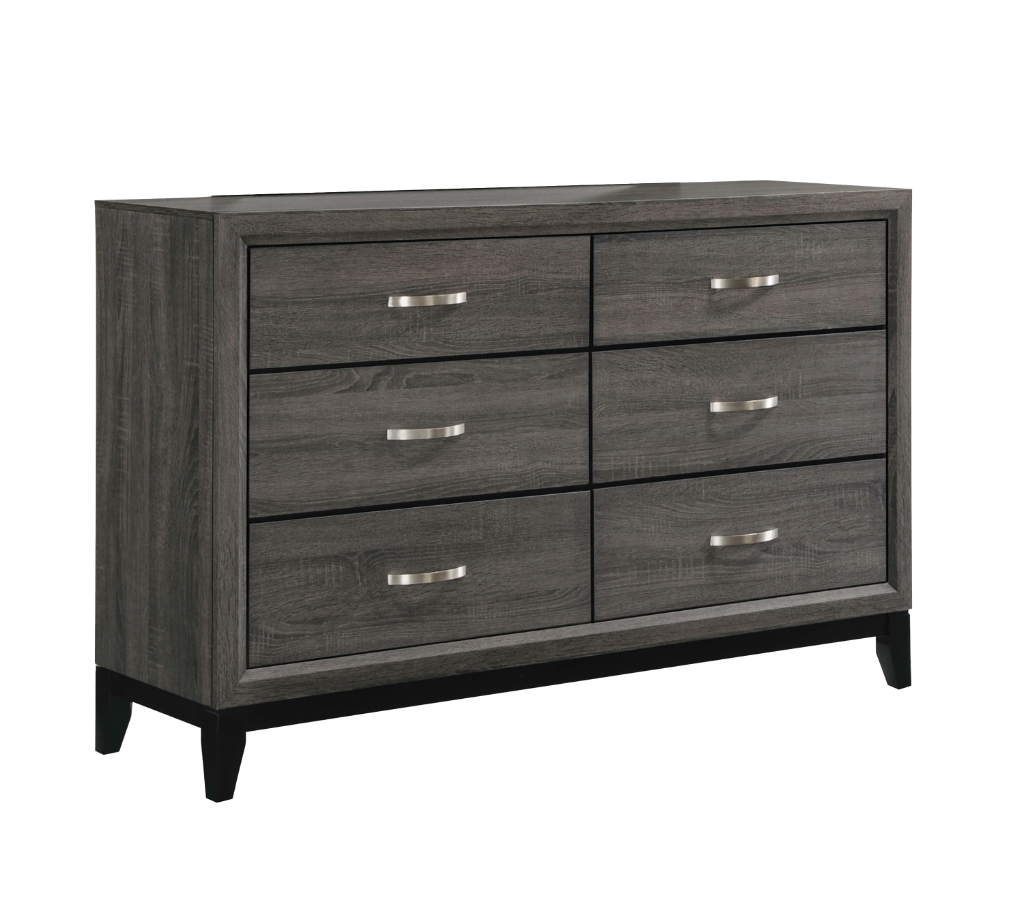 Watson Eastern Full Bed Grey Oak And Black