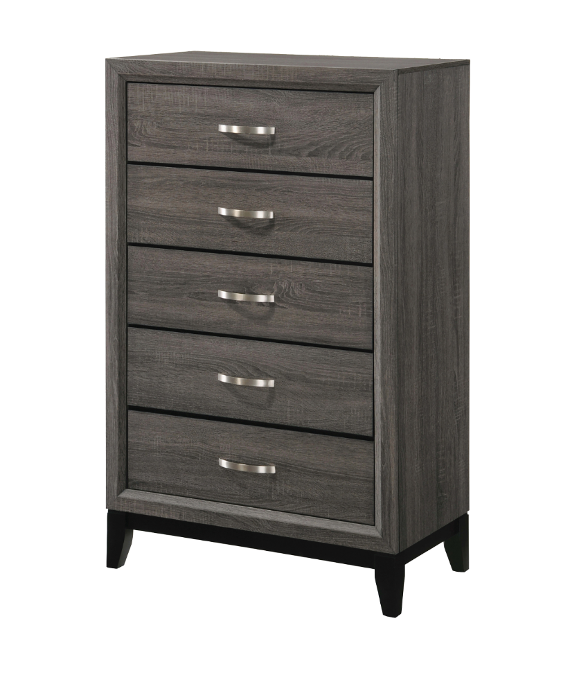 Watson Eastern Full Bed Grey Oak And Black