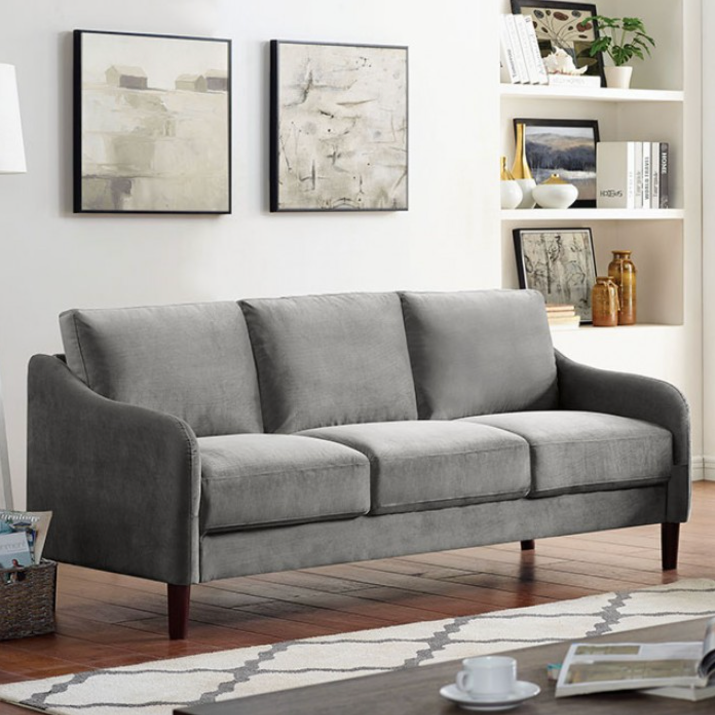 Kassel Upholstered Sofa & Loveseat Set- Furniture of America