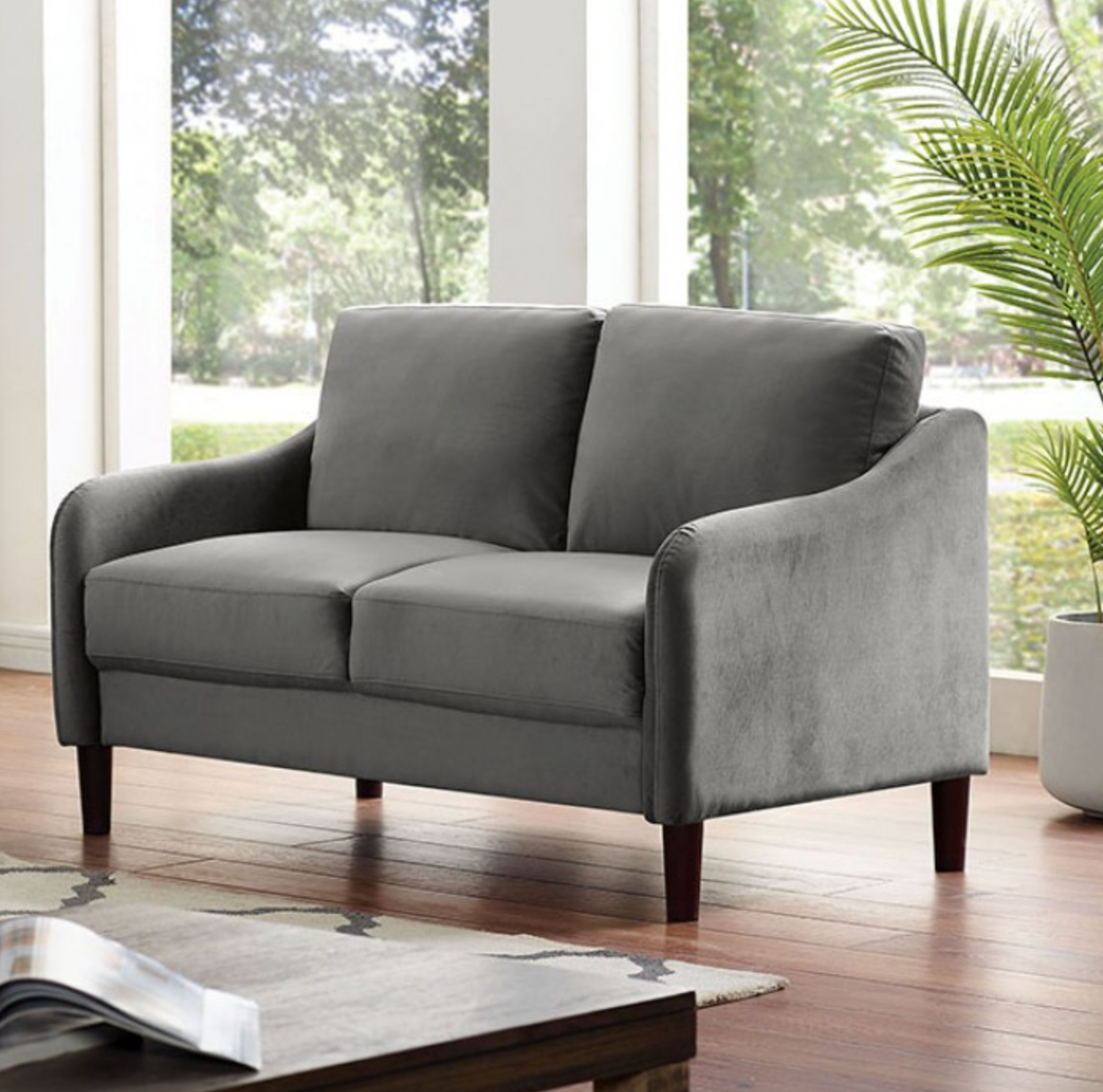 Kassel Upholstered Sofa & Loveseat Set- Furniture of America