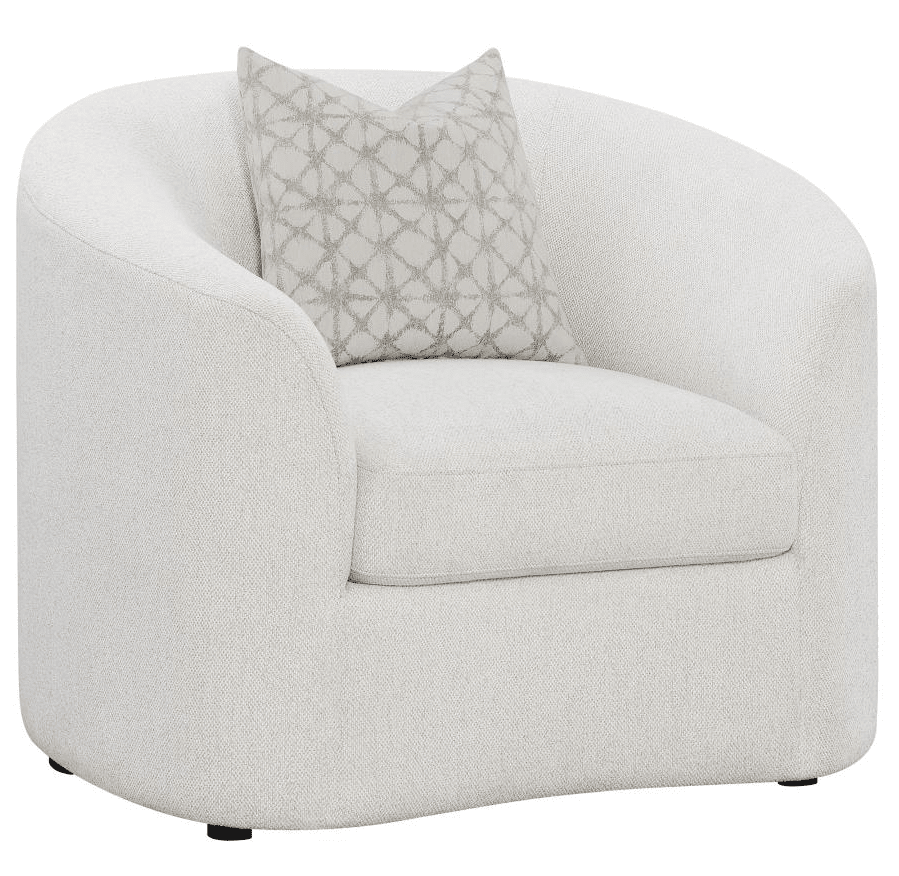 Rainn Upholstered Tight Back Chair Latte