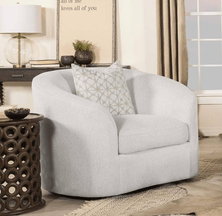 Rainn Upholstered Tight Back Chair Latte