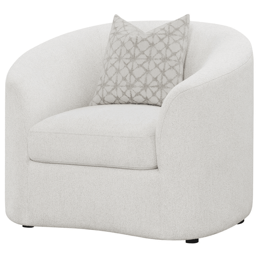 Rainn Upholstered Tight Back Chair Latte