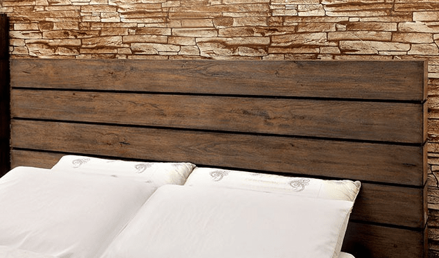 The Coimbra Rustic Low Profile King Platform Bed Bed