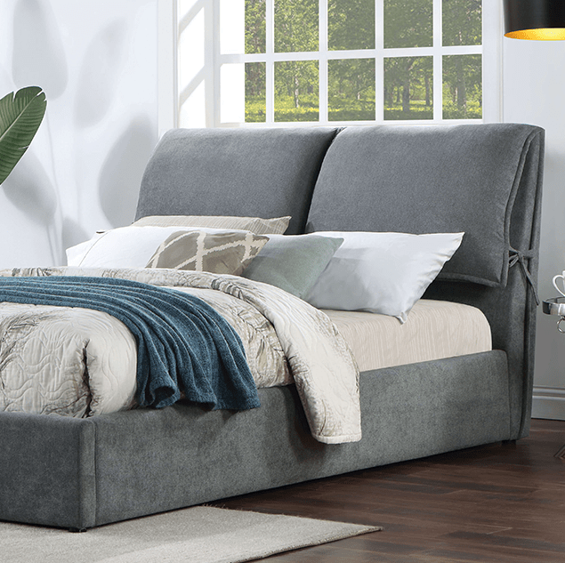 Pillsbury Modern King Platform Bed - Gray