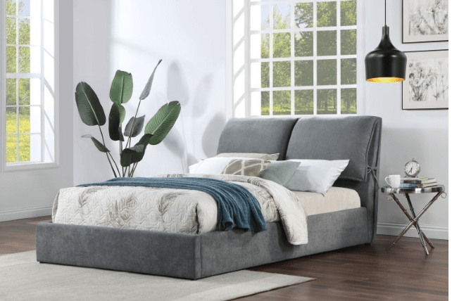 Pillsbury Modern King Platform Bed - Gray