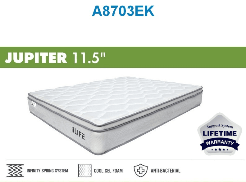 Jupiter 11.5" Eurotop Mattress - King