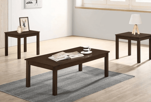 Jensen 3 Piece Wooden Accent Table Set - Espresso