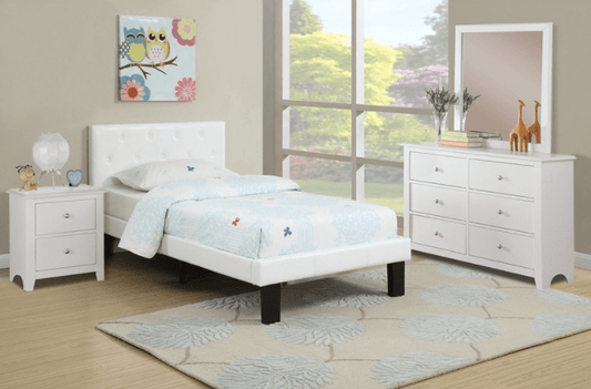 Riley Full Size Youth Bedroom Collection - White