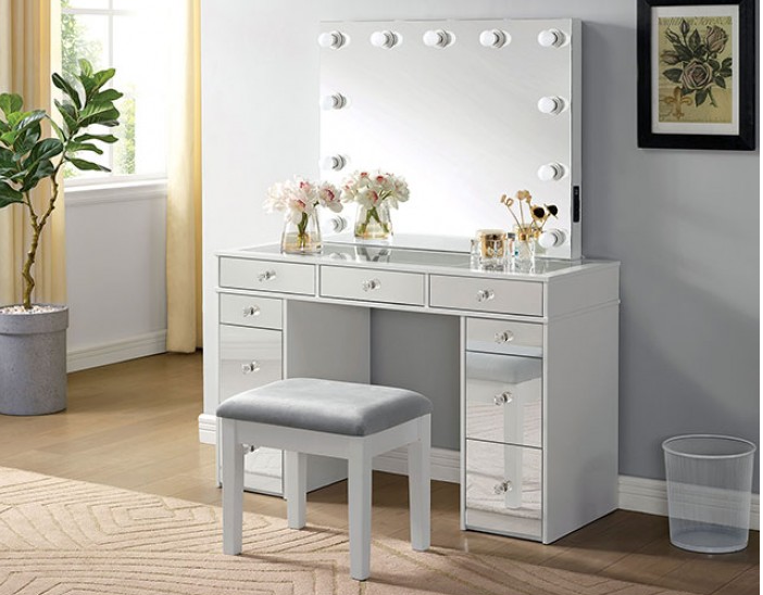 Margret Mirrored Glam Vanity Set