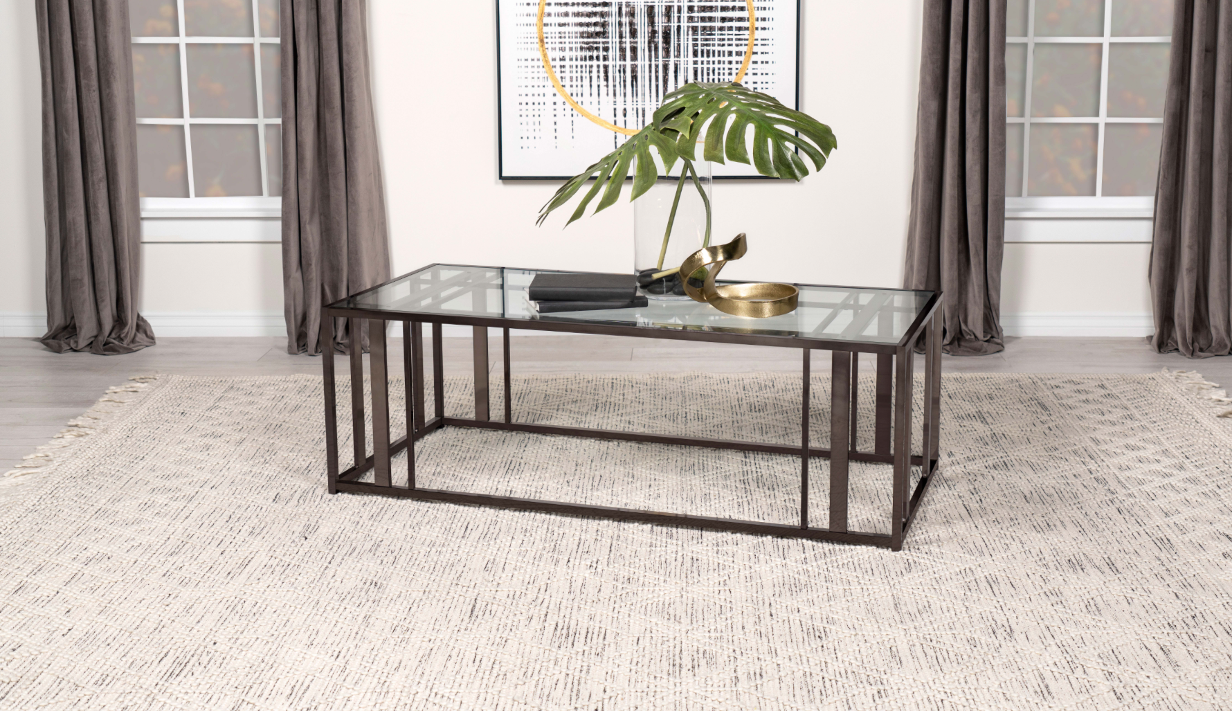 Adri Occasional Table Collection - Black Nickel