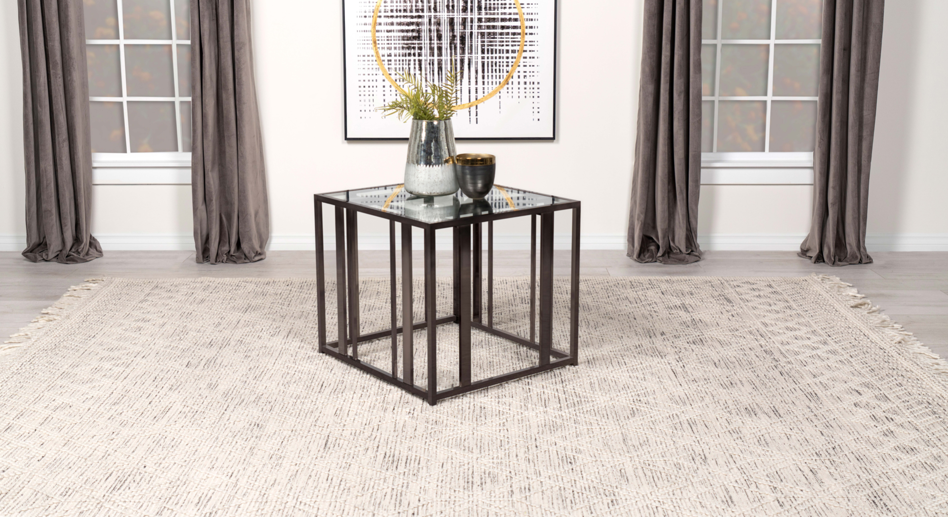 Adri Occasional Table Collection - Black Nickel