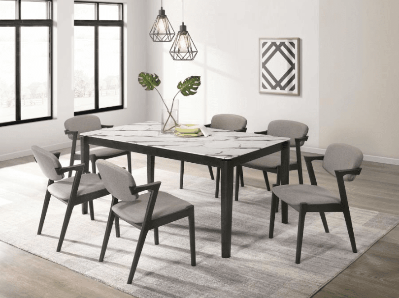 Stevie 7-piece Rectangular Dining Set - 2 Finish Options