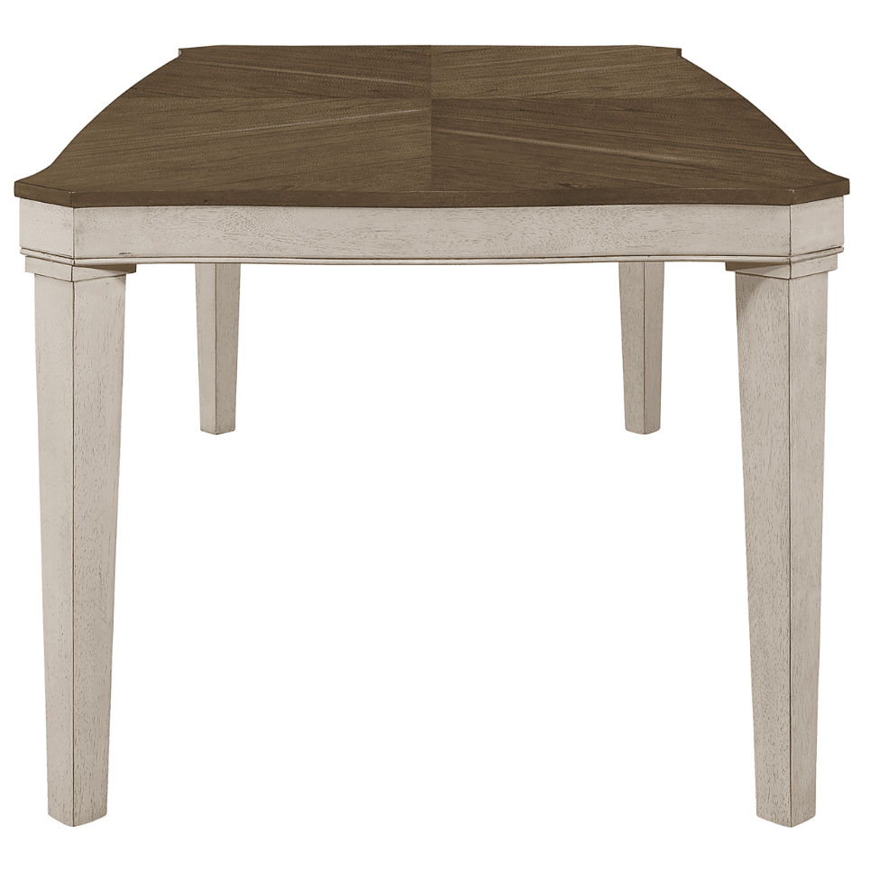 Ronnie 7-Piece Starburst Dining Table Set Khaki And Rustic Cream