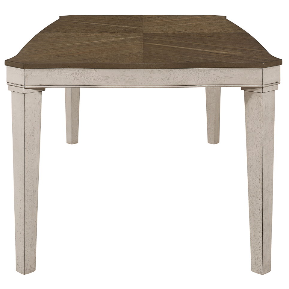 Ronnie 5-Piece Starburst Dining Table Set Khaki And Rustic Cream