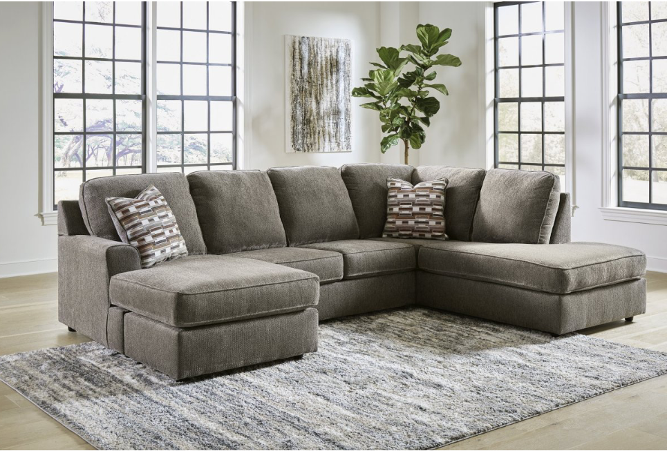 Ashley Ophannon Upholstered U-Shape Sectional - Gray