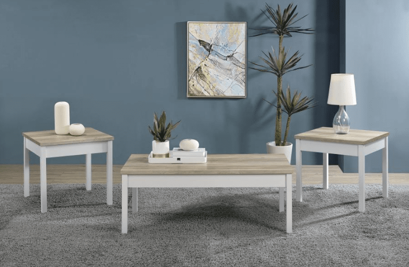 3-Piece Farmhouse Style Coffee Table Set