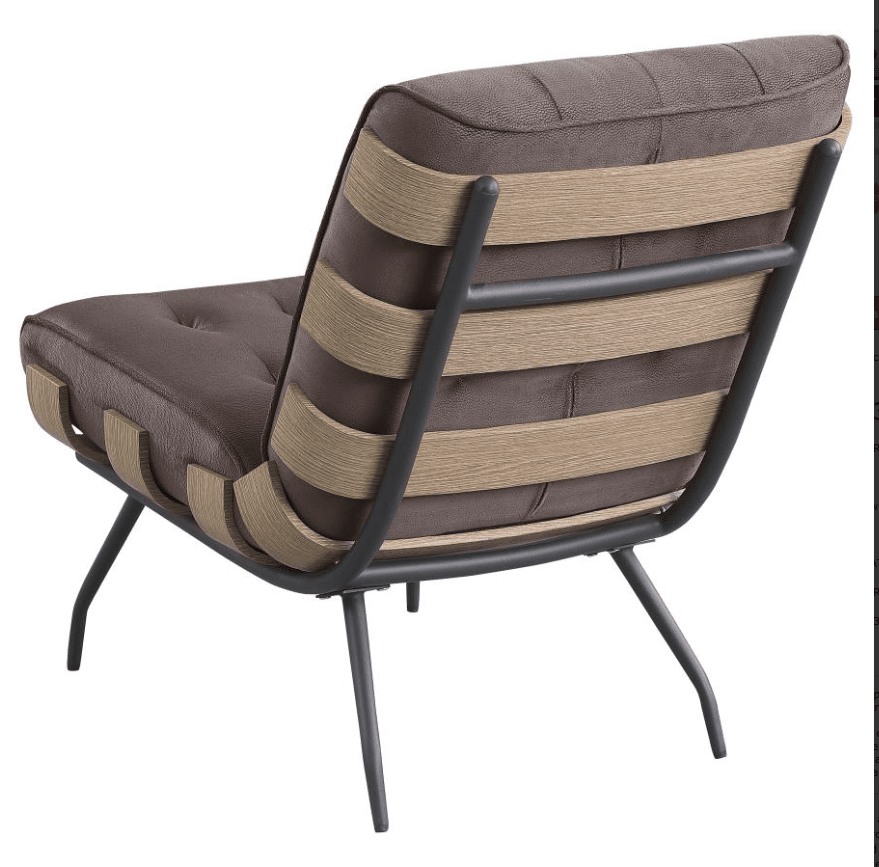 Misty Mixed Media Accent Chair - Brown