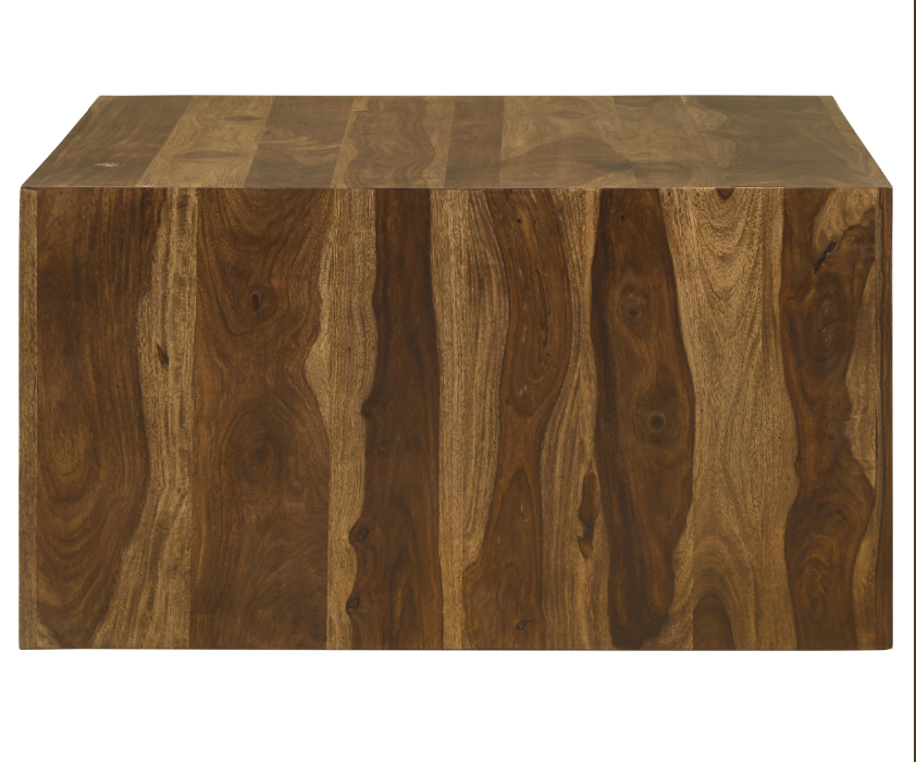 Odilia Square Solid Wood Coffee Table Auburn