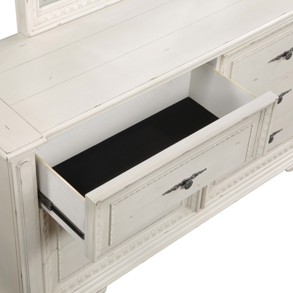 Evelyn 5-Drawer Chest - Antique White