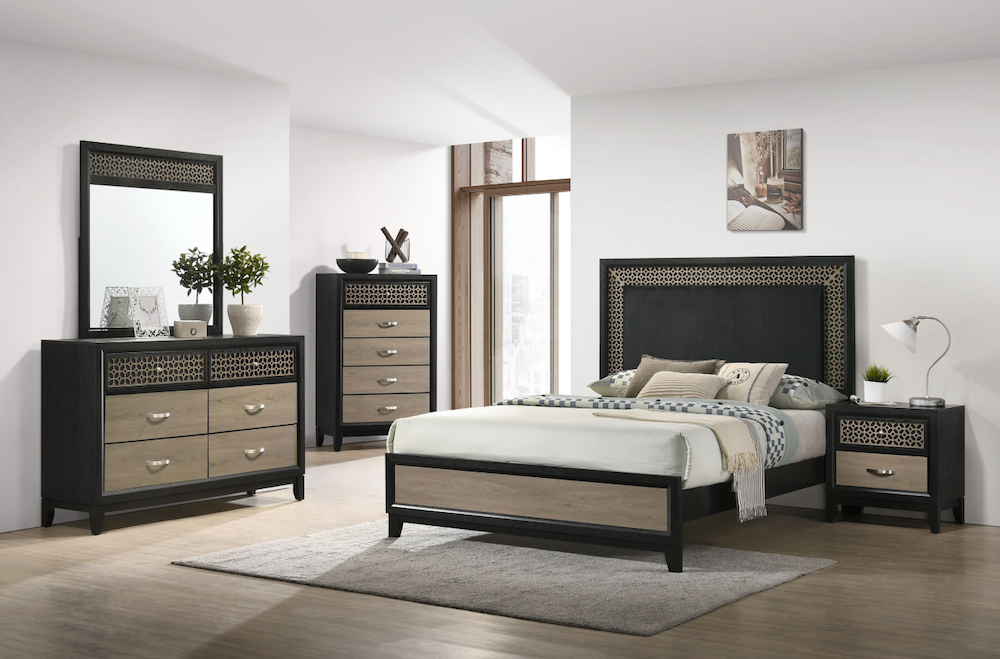 Valencia Art Deco Style King Bedroom Set