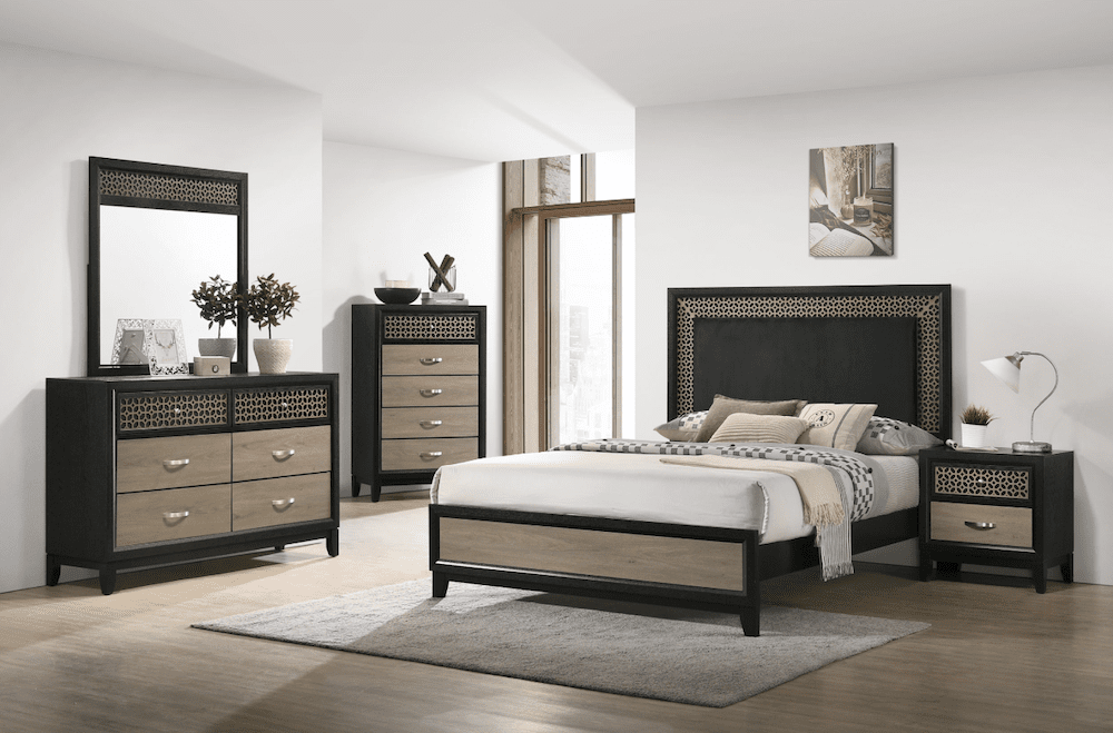 Valencia Art Deco Style Queen Bedroom Set