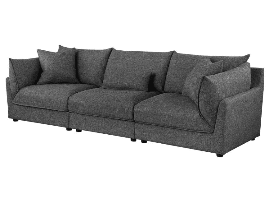 Sasha 3-Piece Modular Sofa - Barley Black