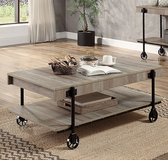 Lobb Rustic Industrial Coffee Table