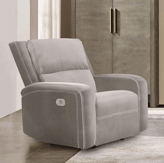 Vasilios Transitional Power Sofa - Taupe