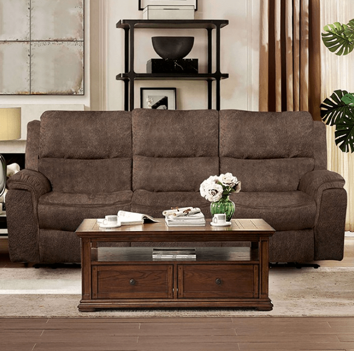 Henricus Transitional Motion Sofa - Dark Brown