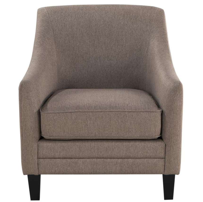 Liam Upholstered Sloped Arm Accent Club Chair Camel