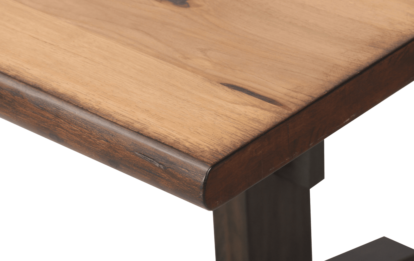 Bexley Live Edge Trestle Dining Table Natural Honey And Espresso