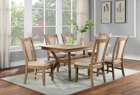 Upminster 5-Piece Natural Finish Wooden Dining Set