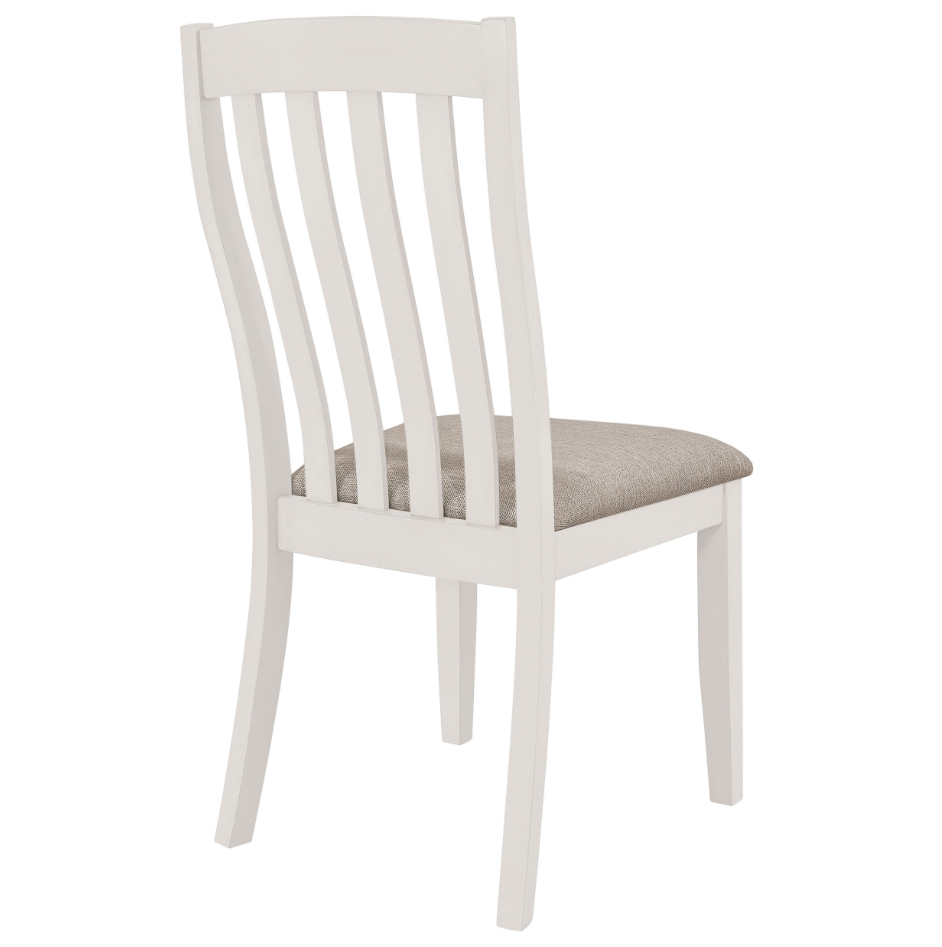 Nogales Vertical Slat Back Dining Side Chair Off White Set Of 2