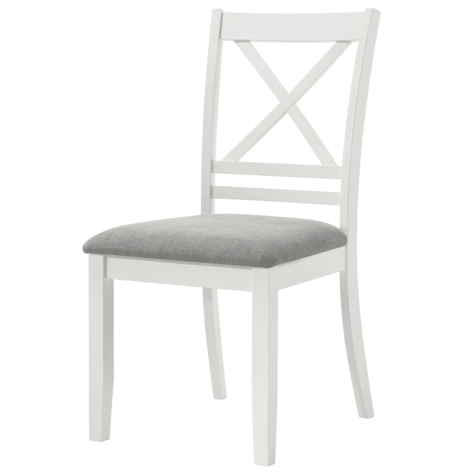 Hollis Cross Back Wood Dining Side Chair White Set Of 2