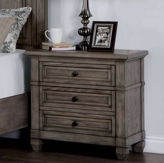 Durango Transitional Nightstand - Warm Gray