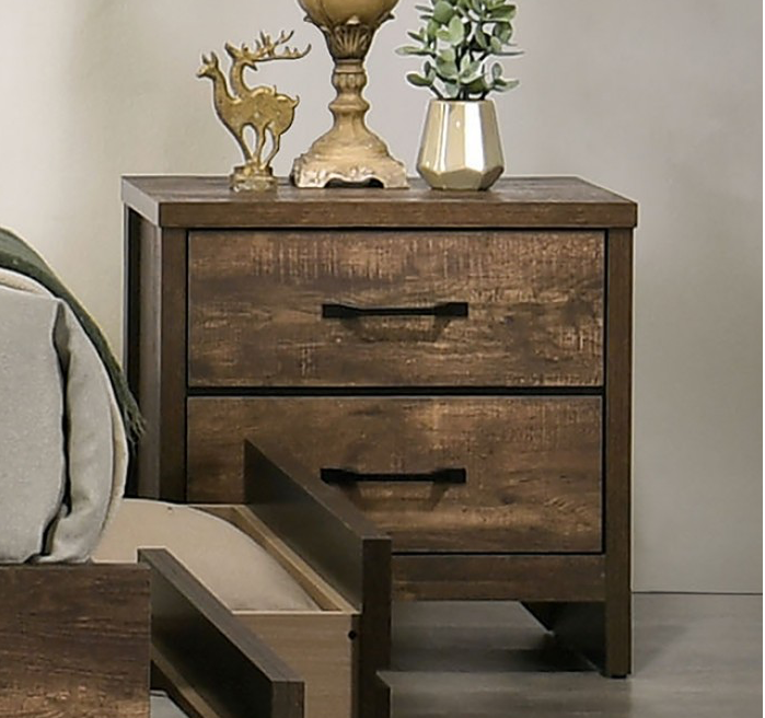 Duckworth 2-Drawer Nightstand - Light Walnut