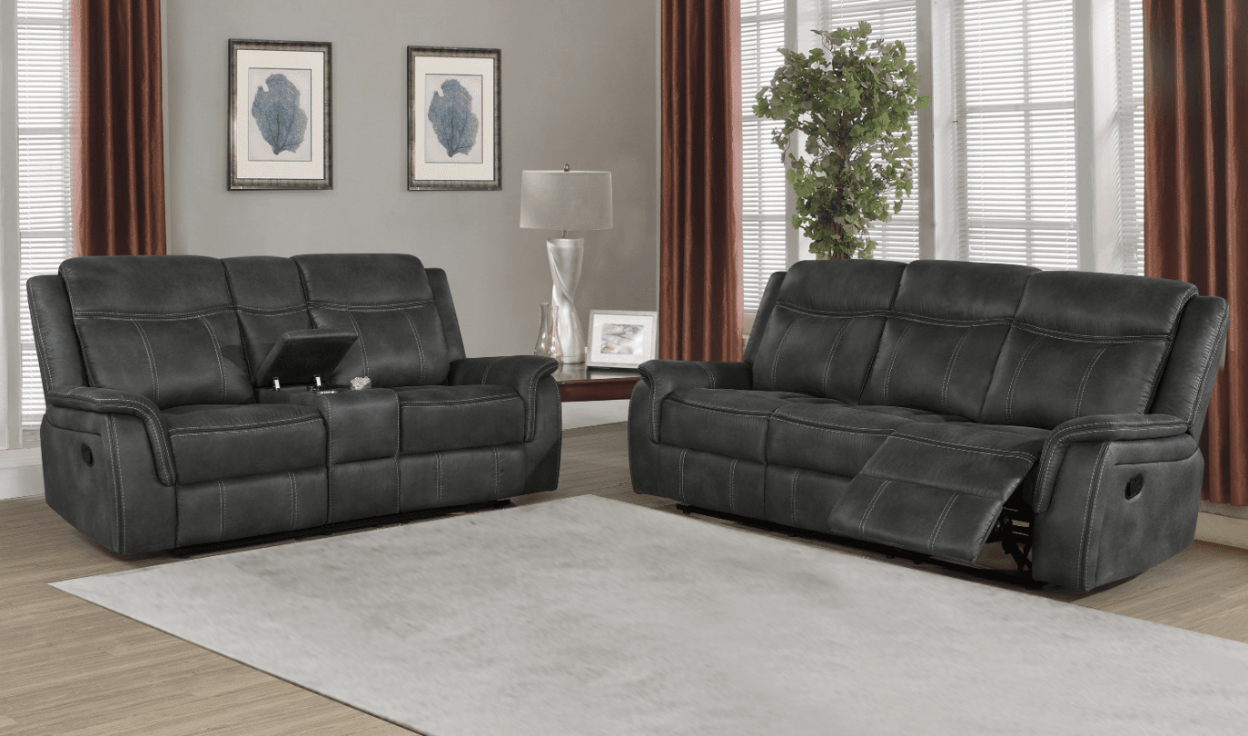 Lawrence Upholstered Tufted Back Motion Sofa