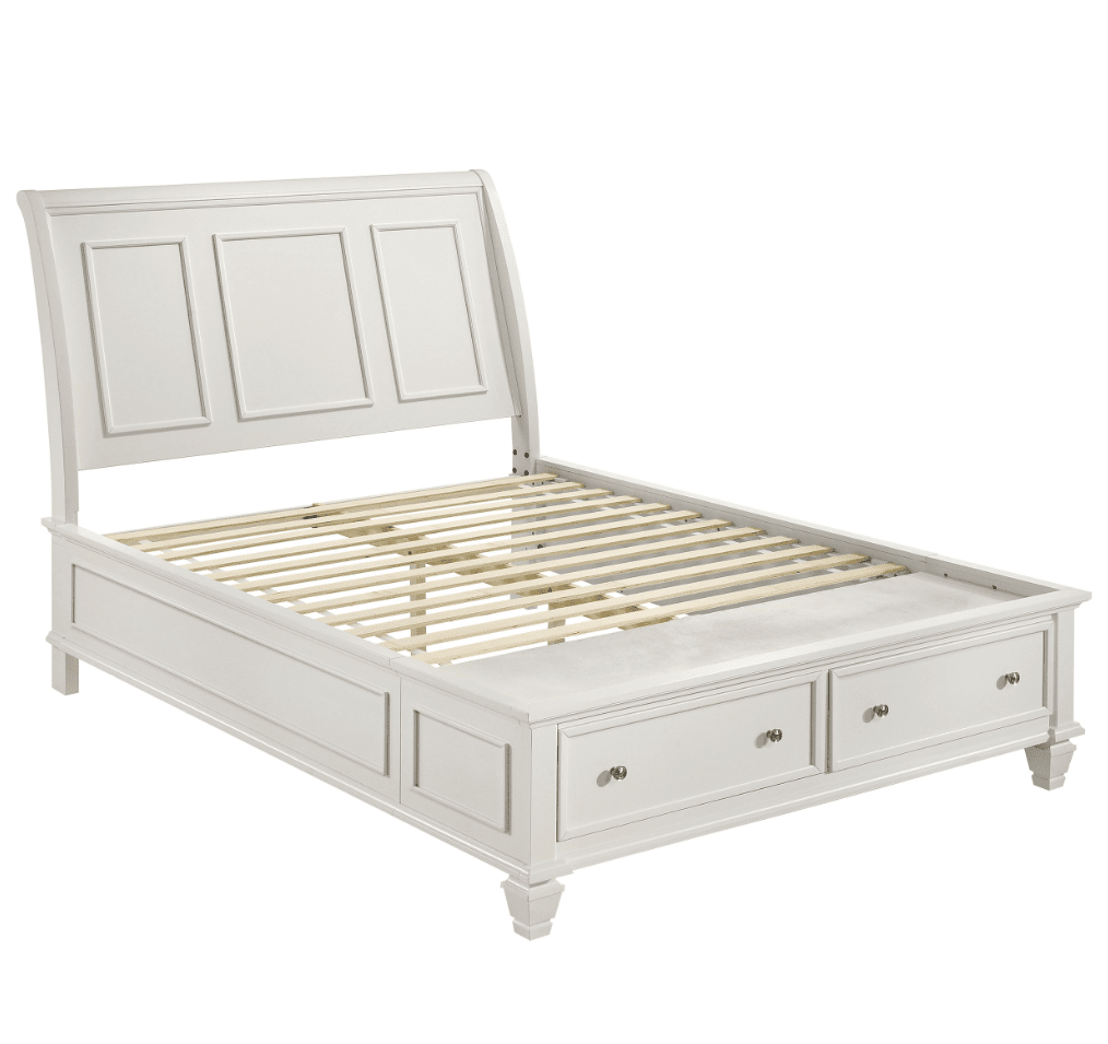 Sandy Beach Cottage Style King Storage Bed