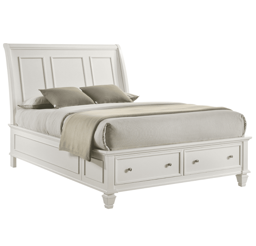 Sandy Beach Cottage Style King Storage Bed