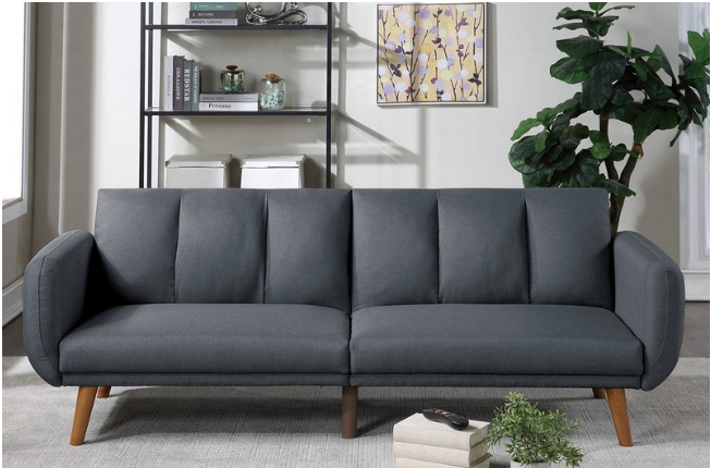 Arkley Upholstered Split Back Sleeper Sofa - Gray